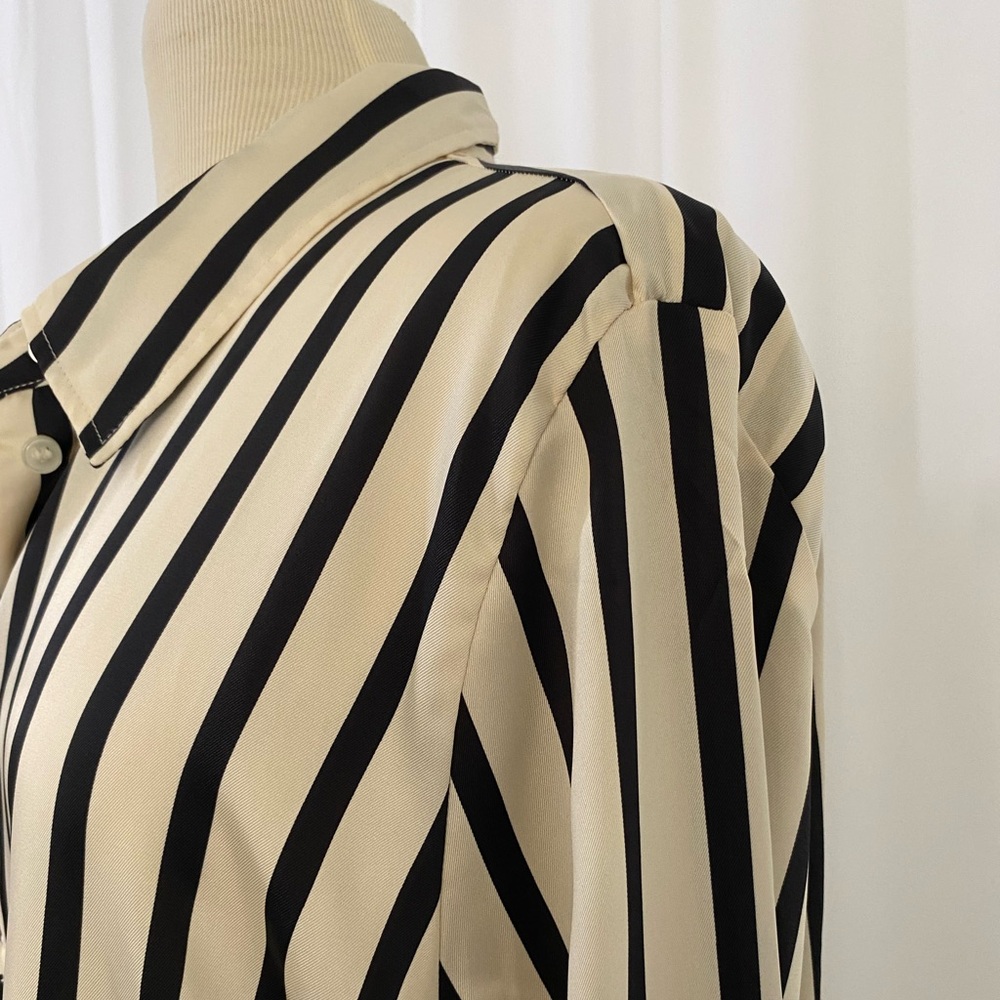 H & M Button Down Striped Shirt - Picture 4 of 7